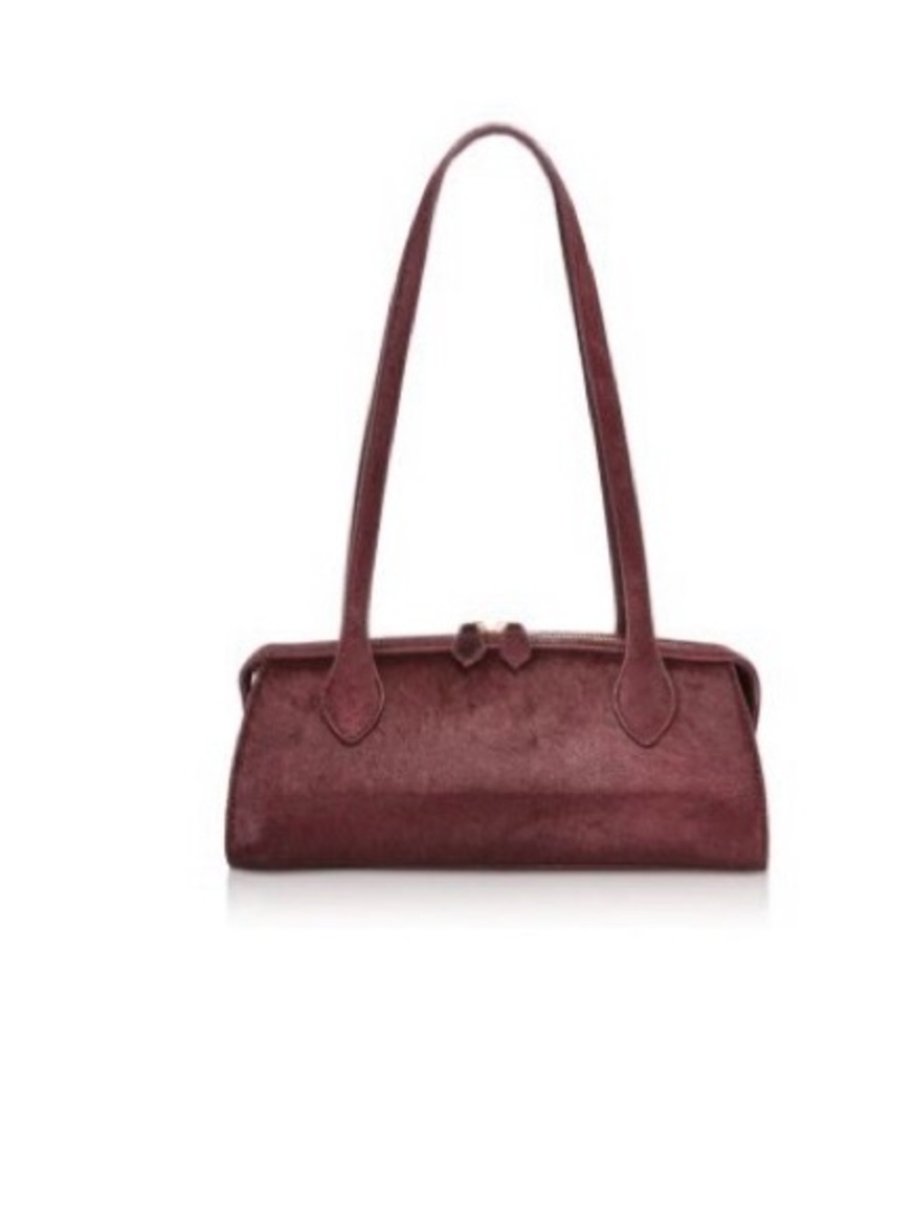 NWOT Aqua East West Leather Shoulder Bag in Wine